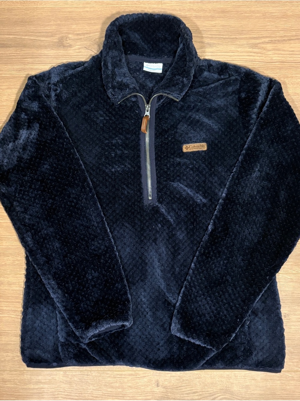 Columbia Men's Plush Quarter-Zip Sweater - Navy Blue